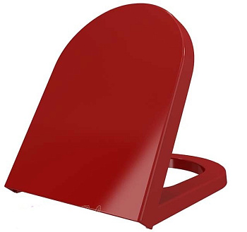Сиденье с крышкой (soft close) Taormina/Jet Flush,дюропласт, красный, A0300-019 (A0301-019), шт