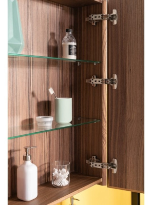 Зеркало-шкаф Aquanet Нью-Йорк 100 орех