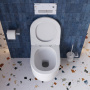 Унитаз подвесной безободковый с сиденьем и смывом TORNADO BelBagno SOFT-TOR