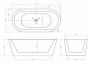 Акриловая ванна Abber 170х80 AB9345-1.7