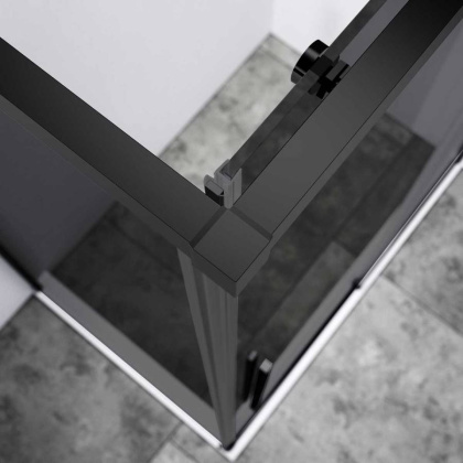 Душевой уголок Slim-N VSR-4SN8011CGB, 1100*800, хром, стекло тонированное