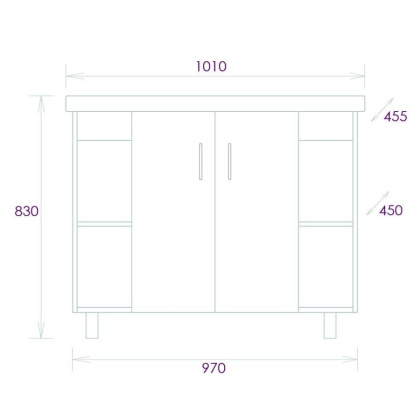 Тумба Onika Тимбер 100 напольная, белая мат./дуб сонома (ум. Фостер 100) Тумба Onika Тимбер 100 напольная, белая мат./дуб сонома (ум. Фостер 100)