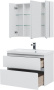 Мебель для ванной Aquanet Гласс 90 белый