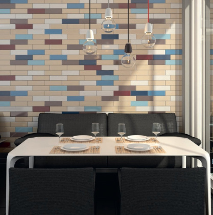 Плитка настенная 2839 Баттерфляй голубой 8,5*28,5*9 (41 шт/1.02м2), м2