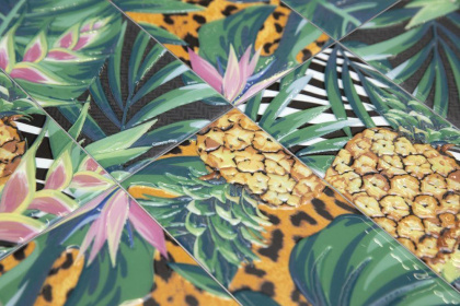 Декор HGD\A492\19056 Пальмейра флора 9,9см*20см*6,9мм (1уп/36шт/0,712м2) Ткань, шт