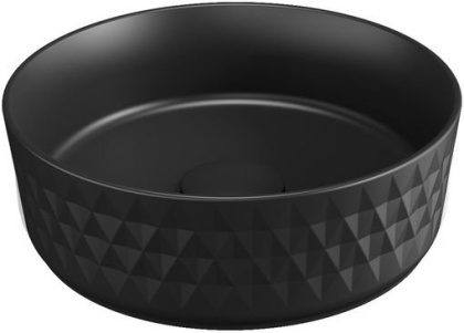 Раковина накладная Allen Braun Fantasy Romb 36 4.11033.31 черный матовый