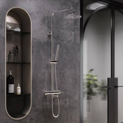 936740000 Scandinavian Pure душевая система с ванно душевым смесителем, Хром