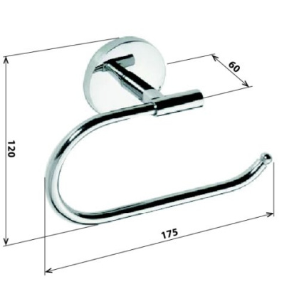 Держатель туалетной бумаги без крышки