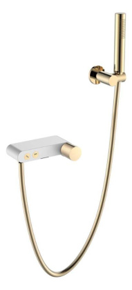 Смеситель STICK для ванны WHITE TOUCH GOLD