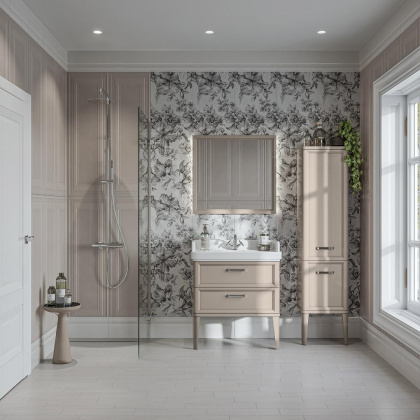 Пенал POMPEI напольный\подвесной 150, камео бежевый PO.N.150\CAM