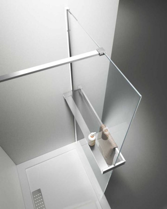 Душевая перегородка Walk-In HR VSW-4HR100CL, 1000*2000, хром, стекло прозрачное