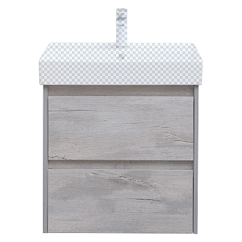 Тумба под раковину Aquanet Nova Lite 60 дуб белый (2 ящика)