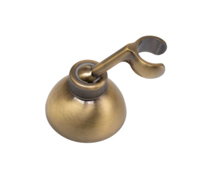 LIRA-M-DEF2-02-Bi Ручной душ со шлангом 150 см. и держателем, бронза, ручка белая