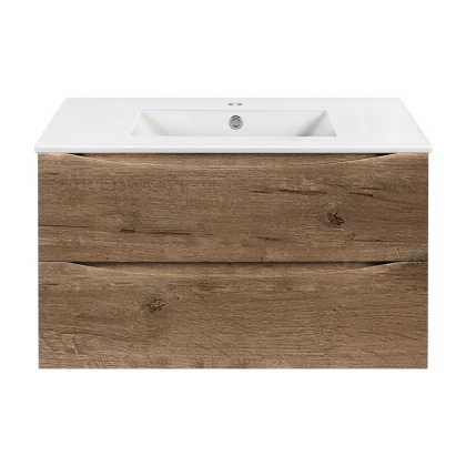 База под керамическую раковину Mia 900 подвесная, 2 выкатных ящика soft close, V.Oak База под керамическую раковину Mia 900 подвесная, 2 выкатных ящика soft close, V.Oak