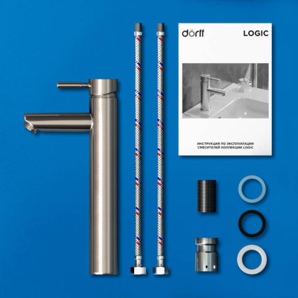 D3002102SS Logic new  смеситель для умывальника из нержавеющей стали Высокий D3002102SS Logic new  смеситель для умывальника из нержавеющей стали Высокий