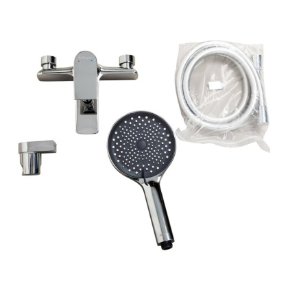 MARINO Смеситель для ванны и душа в комплекте с ручным душем, шлангом и держателем, хром MARINO-VASM-CRM MARINO Смеситель для ванны и душа в комплекте с ручным душем, шлангом и держателем, хром MARINO-VASM-CRM