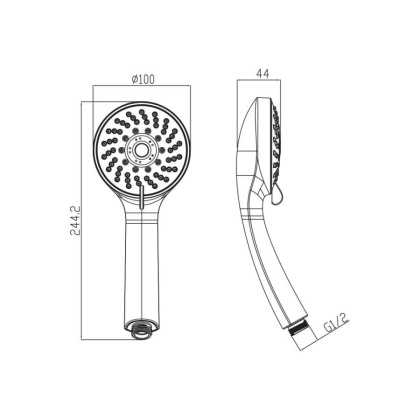 Лейка для душа  D165