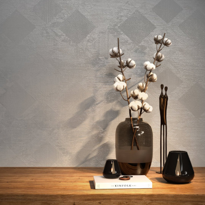 Обои виниловые Винтаж база универсальная, серый