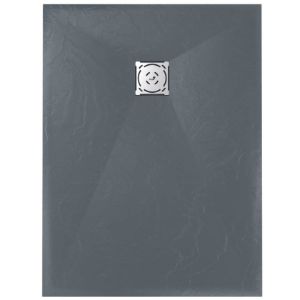 Душевой поддон  70*130*2,5 RGW ST-0137G Графит/Прямоуг Ø 90 мм Каменный