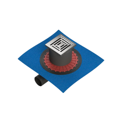 Душевой трап Square 10x10 см, горизонтальный, хром Душевой трап Square 10x10 см, горизонтальный, хром