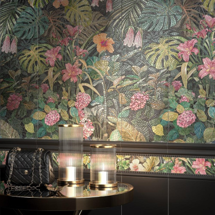 Панно VT\A251\6x\7000 Альвао зеленый,желто-оранжевый,розовый 100см*60см*8мм (1уп/2шт/)комплект, компл