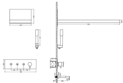 Душевая система с изливом Boheme Fusion Chrome