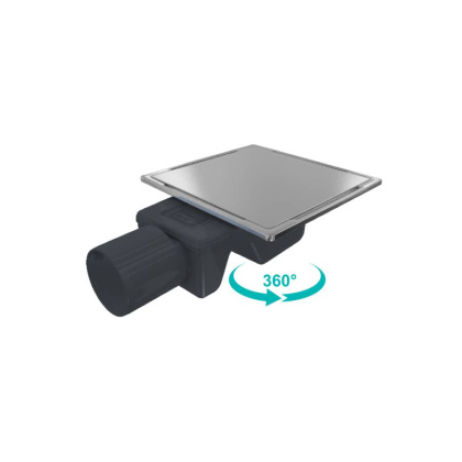 Душевой трап RGW SDR-15-15 квадрат 150*150 хром Ø 50 мм без ножек Душевой трап RGW SDR-15-15 квадрат 150*150 хром Ø 50 мм без ножек