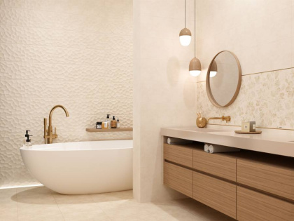 Декор OR2U011DT-63  Meissen Вставка Organic цветы бежевый 25х75 (уп/4шт), шт Декор OR2U011DT-63  Meissen Вставка Organic цветы бежевый 25х75 (уп/4шт), шт