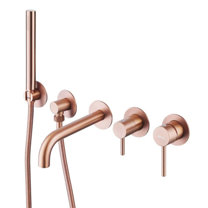 Смеситель для ванны Abber Wasser Kreis AF8130MRG розовое золото матовое Смеситель для ванны Abber Wasser Kreis AF8130MRG розовое золото матовое