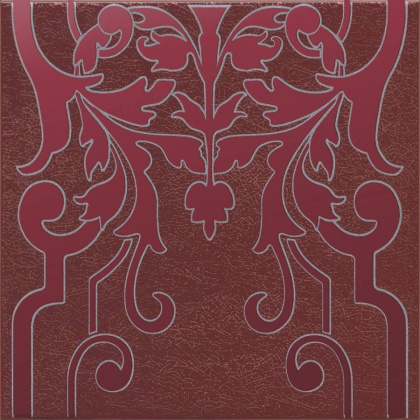 Декор Барберино 2 бордо глянцевый 20x20x0,69