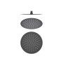 Круглый верхний душ  250*2 мм AQUATEK, матовый черный AQ2073MB 