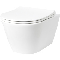 Унитаз подвесной безободковый Creto Logan L3 белый 1003-001-L3W