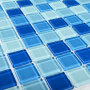 Мозаика стеклянная Navy blu (чип 4*25*25) 300*300(22шт.-1.98м2), м2