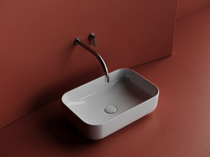 Умывальник чаша накладная прямоугольная Element 510*340*140мм