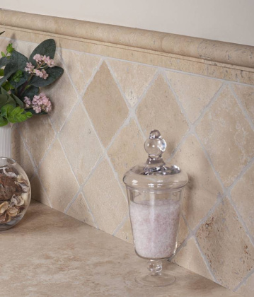 Натуральный травертин, БОРДЮР 4,8х30,5, Provance