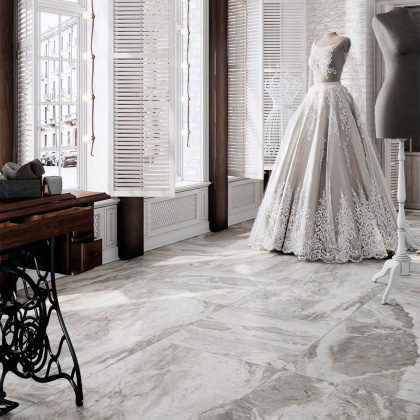 Керамогранит DL013300R Альбино серый обрезной 119.5*119.5*11 (2шт\2.856м2), м2