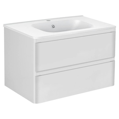 База под раковину Vico 800 подвесная, 2 выкатных ящика soft close, G.White База под раковину Vico 800 подвесная, 2 выкатных ящика soft close, G.White