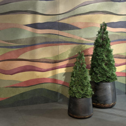 Ковер VT\A551\SG5918R Коллине зеленый,желтый,серый,бордо (119,5см*238,5см*11мм) (1шт/2,85) матовый, м2