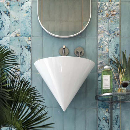 Плитка настенная 9036 Дарсена голубой 8.5*28.5*8.5 (44шт\1.07м2), м2