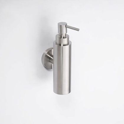 Настенный дозатор для жидкого мыла (металлический стакан)