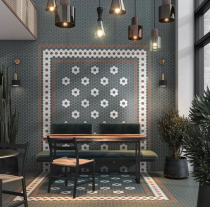 Керамогранит SG245000N Агуста белый  (24см*24см*7мм) (23шт/1,09м2) для стен и пола, м2