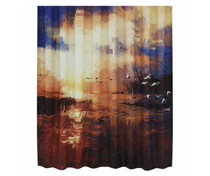 Шторка для ванной Ammer, 180х200 см, оранжевая, SC-70103