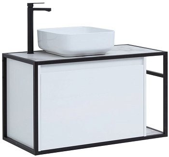 Тумба под раковину Aquanet Nova Lite Loft 90 L белый Тумба под раковину Aquanet Nova Lite Loft 90 L белый