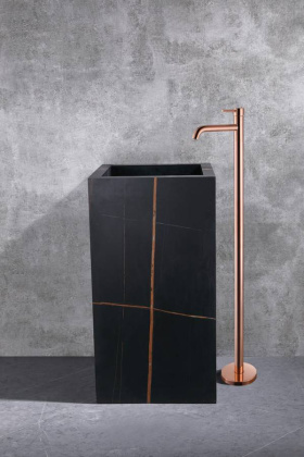 Смеситель для раковины Abber Wasser Kreis AF8140RG розовое золото Смеситель для раковины Abber Wasser Kreis AF8140RG розовое золото