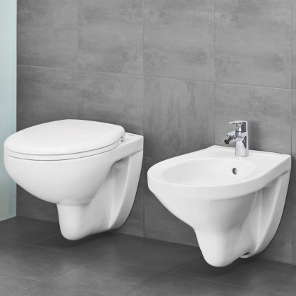 Подвесной унитаз Grohe Bau Ceramic 39351000 с сиденьем