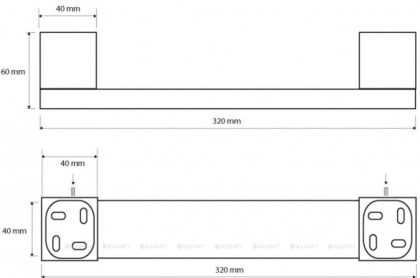 Поручень Bemeta Via 135007072 Поручень Bemeta Via 135007072