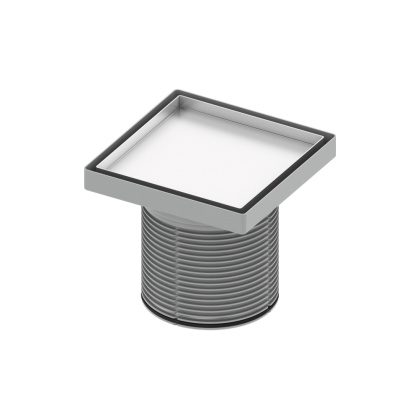 Основа для плитки TECEdrainpoint S "plate", 150 мм, нержавеющая сталь, в стальной рамке, с монтажным элементом