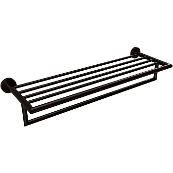 Полка для полотенец Bemeta Dark 104219070 Черная матовая Полка для полотенец Bemeta Dark 104219070 Черная матовая