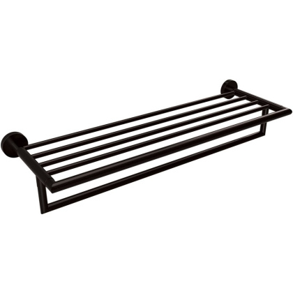Полка для полотенец Bemeta Dark 104219070 Черная матовая Полка для полотенец Bemeta Dark 104219070 Черная матовая