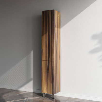 Шкаф-пенал напольный правый, двери push-to-open, 190х30х31,4 см, коричневый, M90CSR0306HF